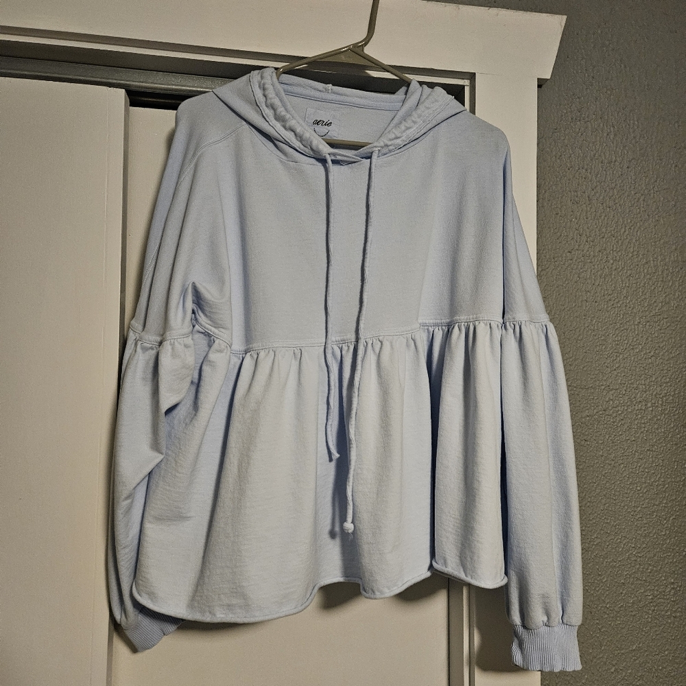 Aerie Peplum Hoodie